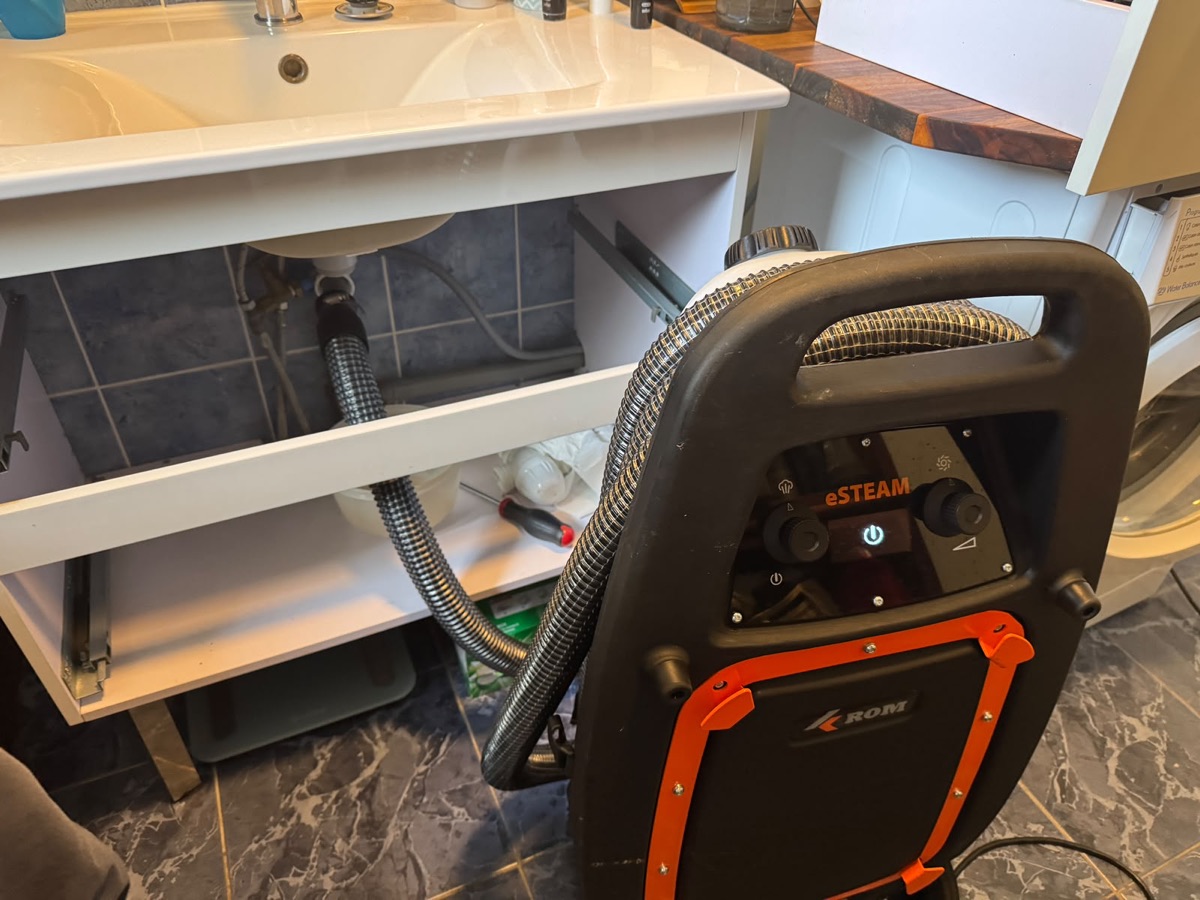 Assainissement d’une évacuation de salle de bain